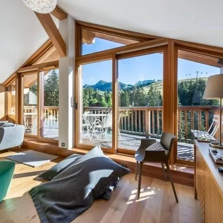 公寓 Appartement Contemporain Skis Aux Pieds Avec Parking Au Coeur De Courchevel 1650 - Fr-1-563-83 *